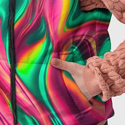 Детский жилет Неоновый голографик, цвет: 3D-светло-серый — фото 2