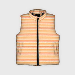 Детский жилет Светлый жёлто-оранжевый в полоску