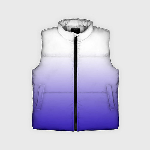 Детский жилет Градиент белый ультрамарин / 3D-Светло-серый – фото 1