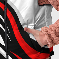 Детский жилет Mercedes benz AMG - белый с красным, цвет: 3D-красный — фото 2