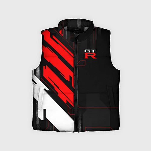 Детский жилет Nissan GTR - Cyber / 3D-Светло-серый – фото 1