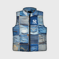 Детский жилет Patchwork - New York yankees baseball team, цвет: 3D-светло-серый