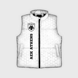 Детский жилет AEK Athens sport на светлом фоне по-вертикали, цвет: 3D-черный