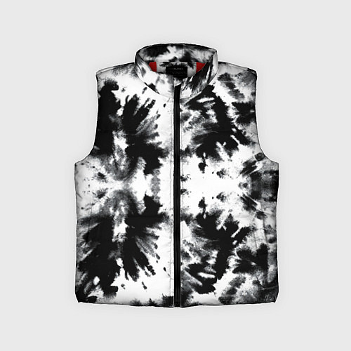 Детский жилет Серо белый тайдай / 3D-Красный – фото 1