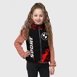Детский жилет BMW red sport tires, цвет: 3D-черный — фото 2