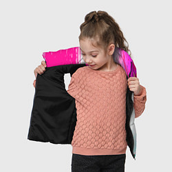 Детский жилет Chelsea neon gradient style по-вертикали, цвет: 3D-черный — фото 2