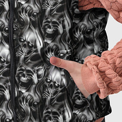 Детский жилет Smoke skulls, цвет: 3D-красный — фото 2