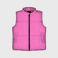 Детский жилет Фуксия в тонкую полоску, цвет: 3D-светло-серый