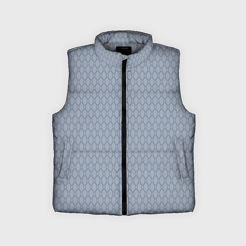 Детский жилет Серо-синий паттерн / 3D-Светло-серый – фото 1