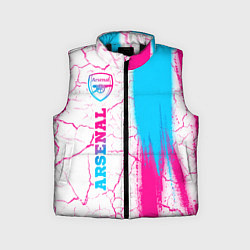 Детский жилет Arsenal neon gradient style по-вертикали