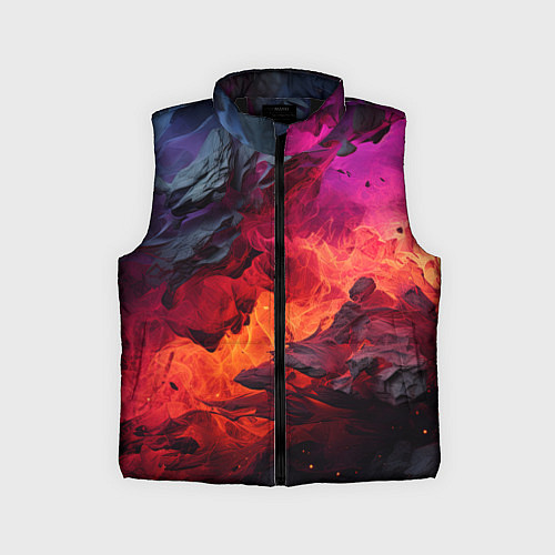 Детский жилет Яркий абстрактный путь / 3D-Черный – фото 1
