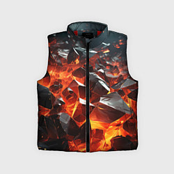 Детский жилет Взрыв камней в красном неоне