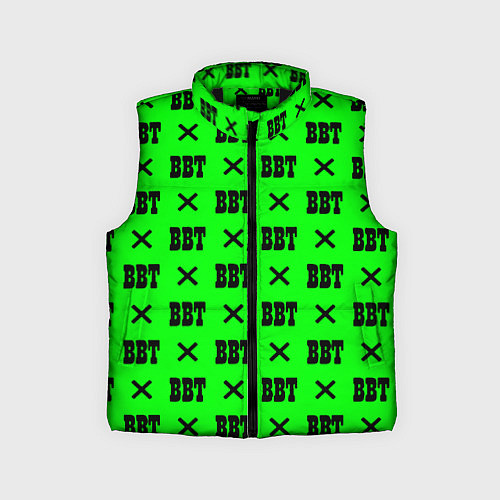 Детский жилет BBT logo green steel / 3D-Черный – фото 1