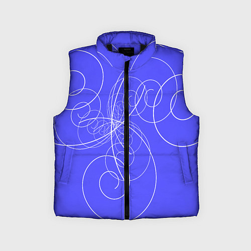 Детский жилет Спирали расходящиеся в стороны / 3D-Черный – фото 1