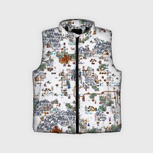 Детский жилет Герои 3 Карта Башни / 3D-Черный – фото 1