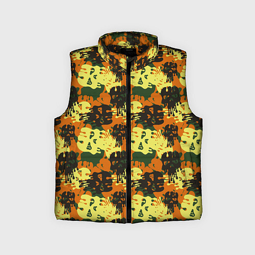 Детский жилет Размалеванные черепа / 3D-Черный – фото 1