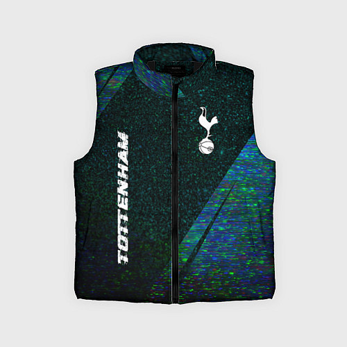 Детский жилет Tottenham glitch blue / 3D-Черный – фото 1