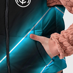 Детский жилет Real Madrid неоновые лампы, цвет: 3D-черный — фото 2