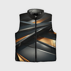 Детский жилет Черная абстракция геометрия