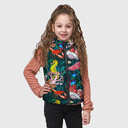 Детский жилет Морская жизнь под водой - паттерн с звёздами и кон, цвет: 3D-красный — фото 2