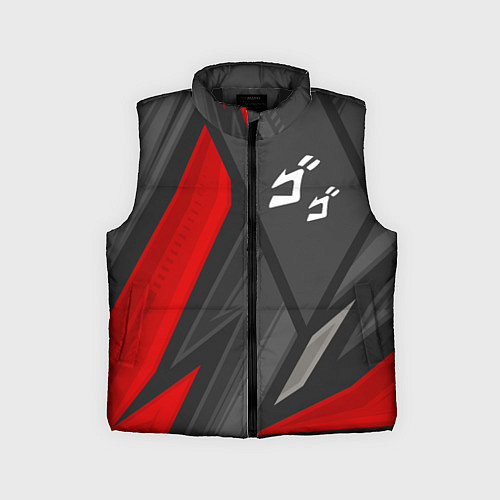 Детский жилет JoJo Bizarre Adventure red lines / 3D-Черный – фото 1