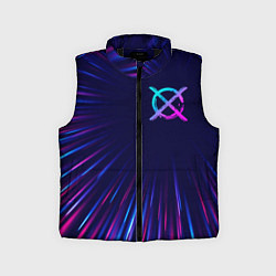 Детский жилет CreepyPasta neon blast lines