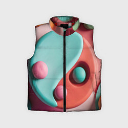 Детский жилет Пластилиновый медальон с шариками