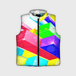 Детский жилет Цветные столбы