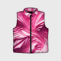 Детский жилет Розовые ломанные линии