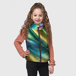 Детский жилет Радужная абстракция, цвет: 3D-красный — фото 2