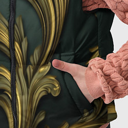 Детский жилет Золотые старые темные узоры, цвет: 3D-черный — фото 2