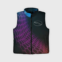 Детский жилет Jaguar neon hexagon