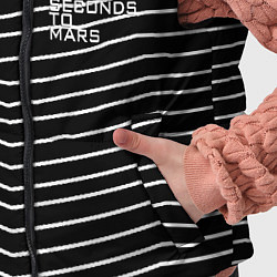 Детский жилет Thirty Seconds to Mars pattern optic, цвет: 3D-красный — фото 2