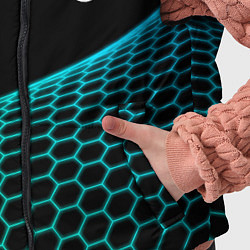 Детский жилет Mini electro hexagon, цвет: 3D-черный — фото 2