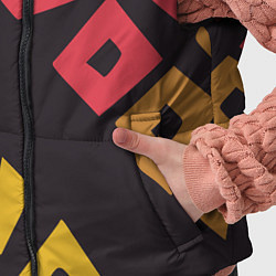 Детский жилет Абстракция - этно мотивы, цвет: 3D-черный — фото 2