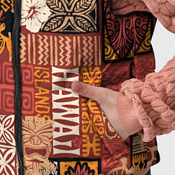 Детский жилет Гавайские острова - райский уголок, цвет: 3D-красный — фото 2