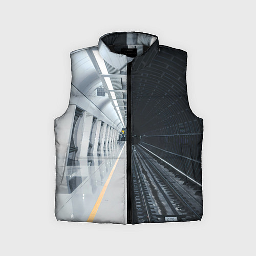 Детский жилет Метро Москвы / 3D-Черный – фото 1