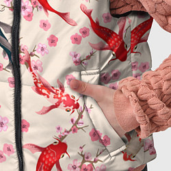 Детский жилет Разноцветные рыбы кои, цвет: 3D-светло-серый — фото 2