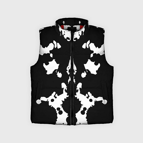 Детский жилет Тест Роршаха - нейросеть / 3D-Красный – фото 1