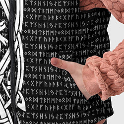 Детский жилет Защитный узор и руны, цвет: 3D-черный — фото 2