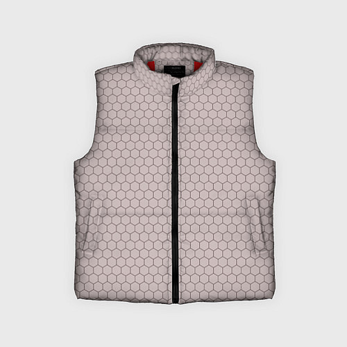 Детский жилет Узор - сетка соты / 3D-Красный – фото 1