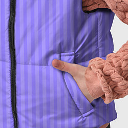 Детский жилет Сиреневый однотонный в полоску, цвет: 3D-светло-серый — фото 2