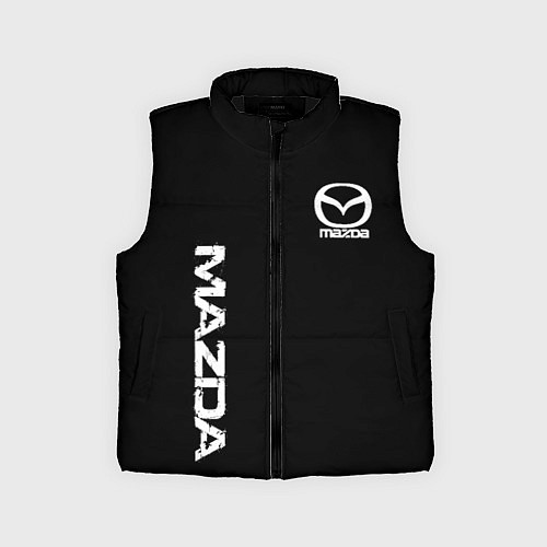 Детский жилет Mazda white logo / 3D-Черный – фото 1