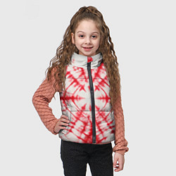 Детский жилет Тай-дай бело-красный, цвет: 3D-светло-серый — фото 2