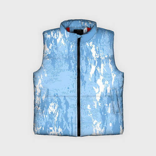 Детский жилет Абстракция волн прибоя / 3D-Красный – фото 1
