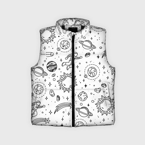 Детский жилет Космически / 3D-Черный – фото 1