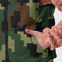 Детский жилет Камуфляж хаки текстура, цвет: 3D-светло-серый — фото 2