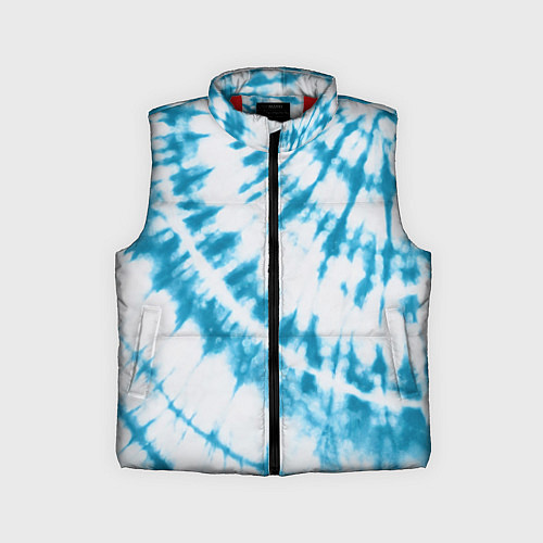 Детский жилет Тай-дай бело-синий / 3D-Красный – фото 1