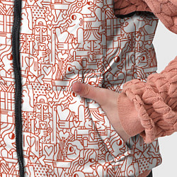 Детский жилет Дудл мужчина дарит сердце, цвет: 3D-черный — фото 2