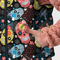 Детский жилет Узорчатые черепа, цвет: 3D-черный — фото 2